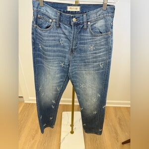Madewell The Perfect Summer Jean Daisy Embroidered- Size 28